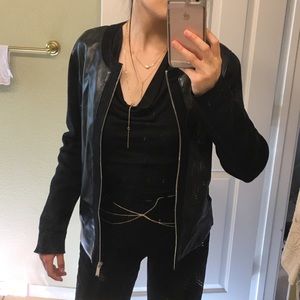 Classic leather jacket